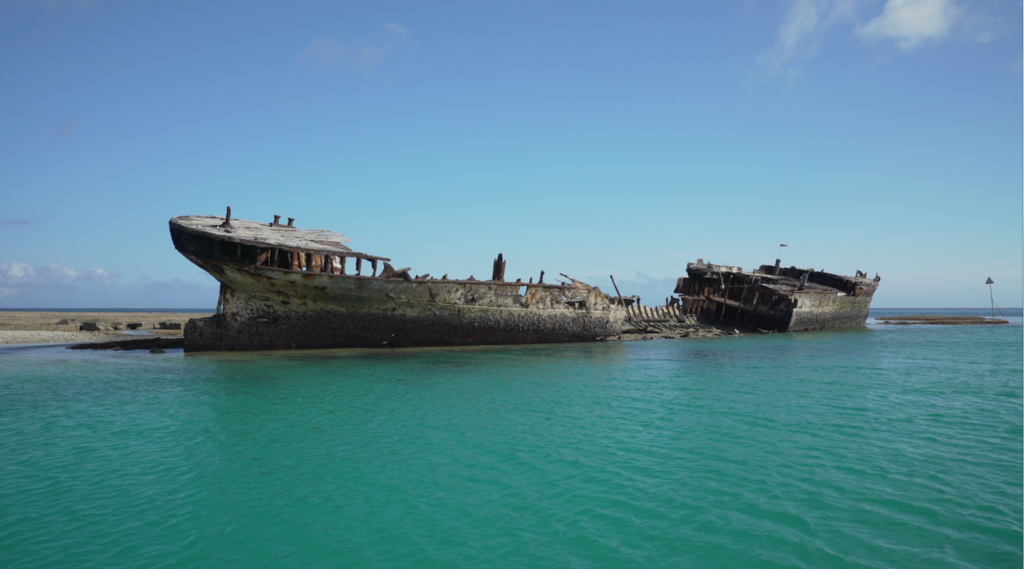 The shipwreck of the HMCS in Australia