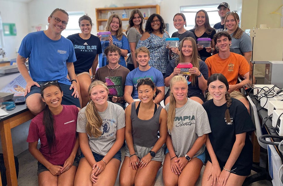 fall semester program in marine biology group