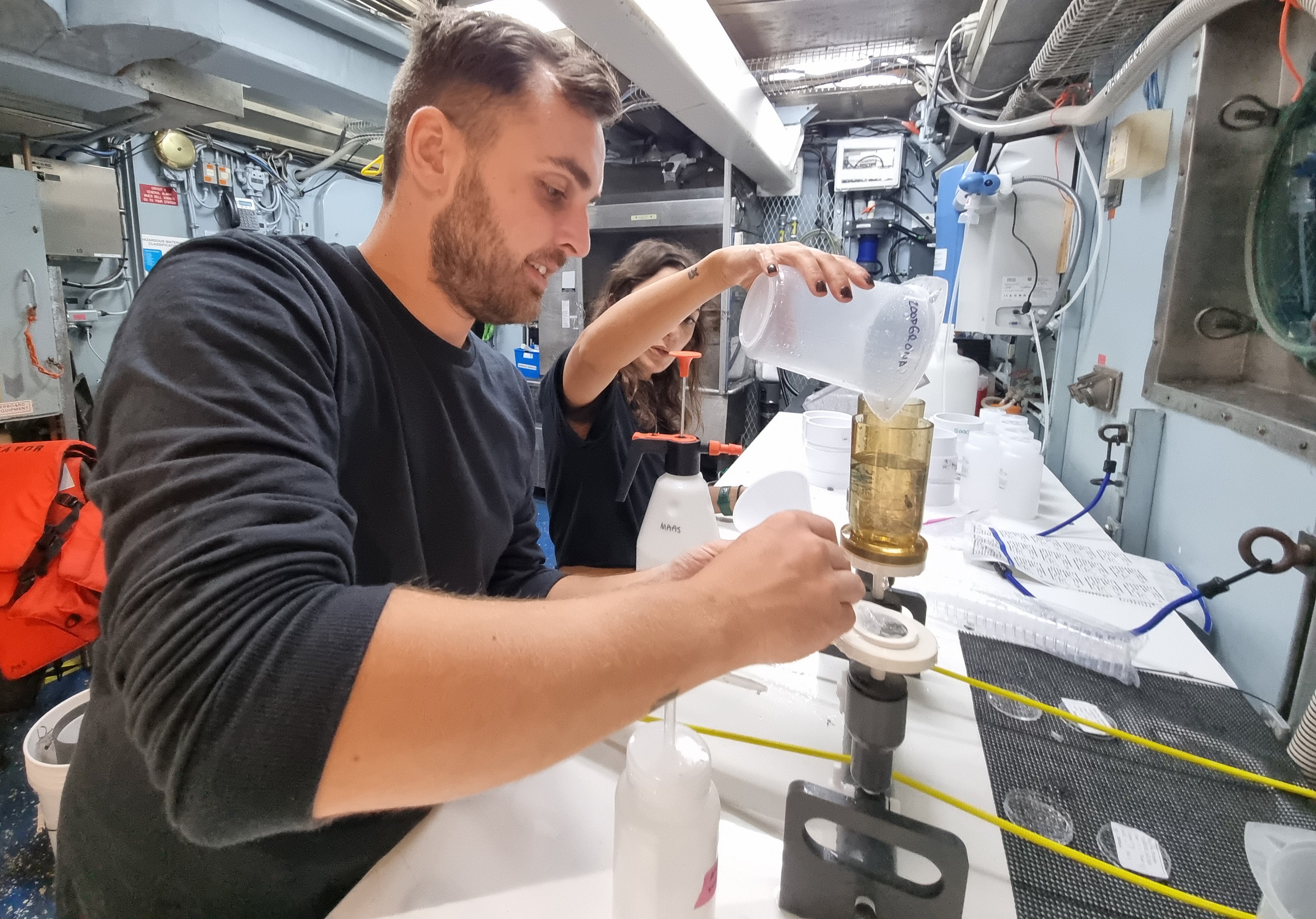 grad students in the lab