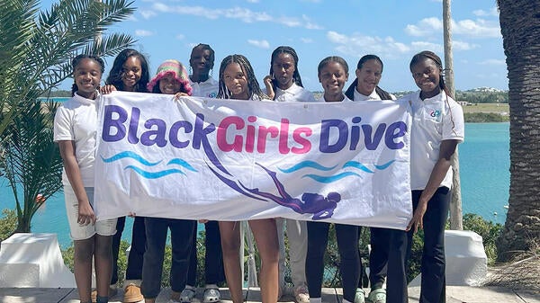 Black Girls Dive Foundation group photo